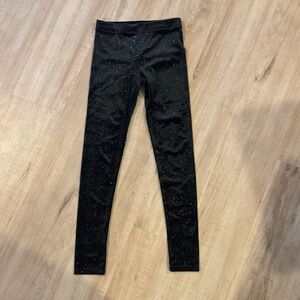 Crewcuts Girls Black Sparkle Leggings